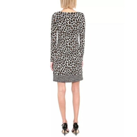 MICHAEL Michael Kors Animal Print Shift Dress Leopard - Picture 2 of 5